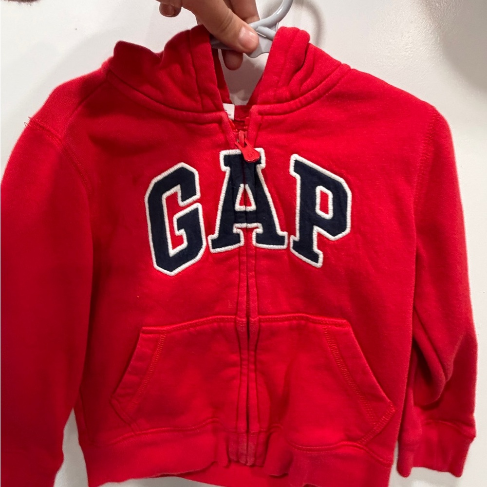 GAP Kids Vibrant Red Zip-Up Hoodie